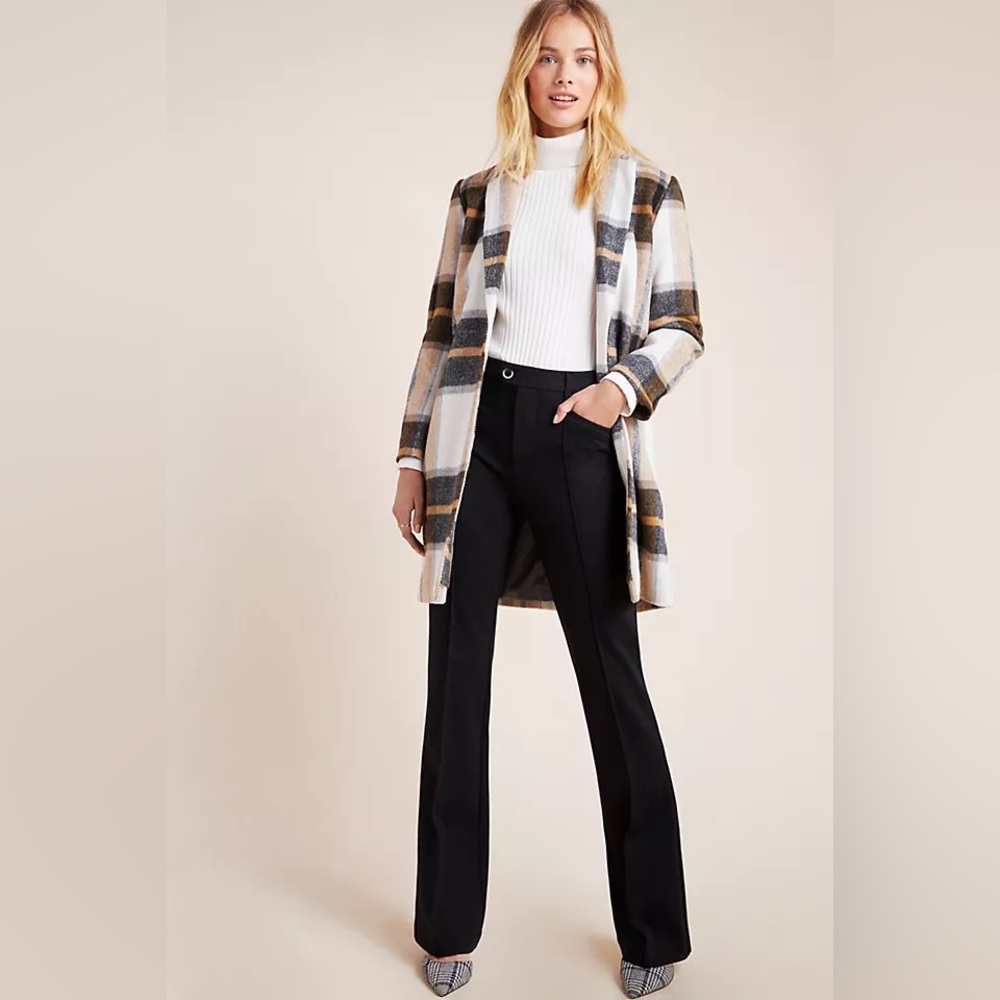 ANTHROPOLOGIE ESSENTIAL FLARE LEG TROUSER